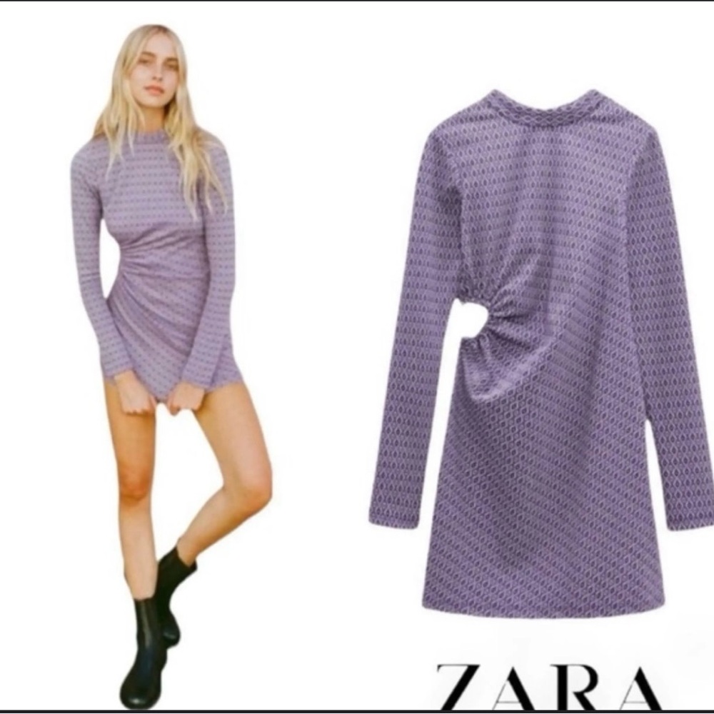 Zara NWT Open Back Heart Cutout Dress Size Large